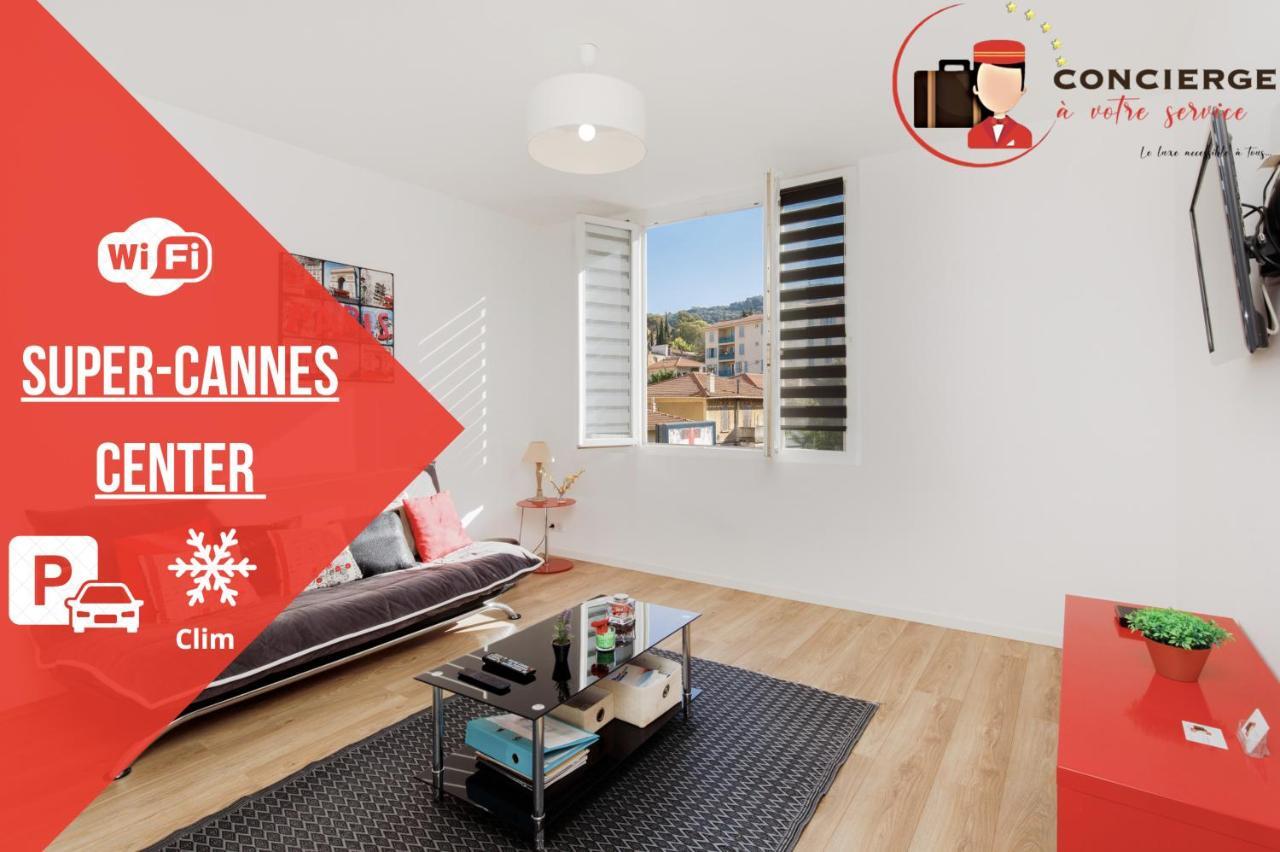 Supercannes Center - Parking - Spacieux 70 Metres - Clim - Wifi Exterior foto
